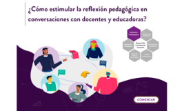 ¿Cómo estimular la reflexión pedagógica en conversaciones con docentes y educadoras?