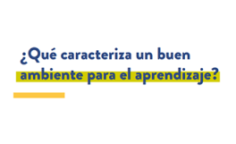 Infografía: Ambiente para el aprendizaje